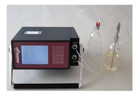 Electronical Particle Counter according to ISO 4406.